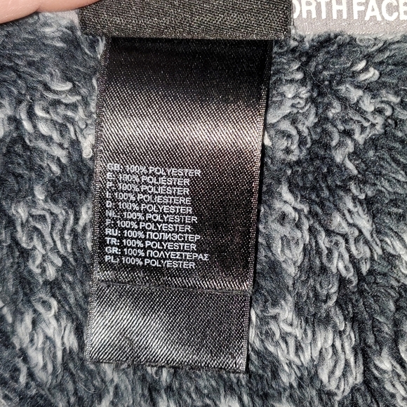 The North Face Girls' Gray Patterned Full Zip Jacket with Hood - Picture 7 of 12